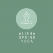 Mint Grün Weiß Minimalistisch Grafisch Yoga Studio Logo